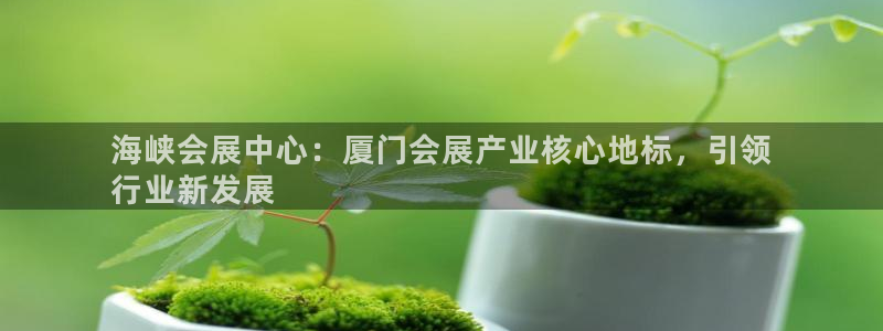 苹果电脑怎么下载博弈大师等软件：海峡会展中心：厦门会展产业核心地标，引领
行业新发展