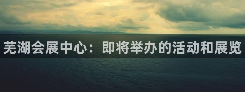 果博平台客服：芜湖会展中心：即将举办的活动和展览